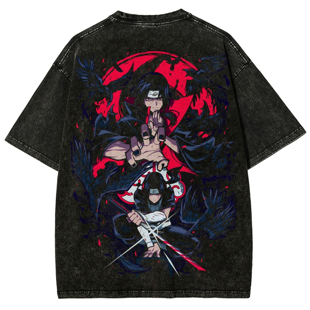 Naruto Unisex Fit Washed T-Shirt 2507030042