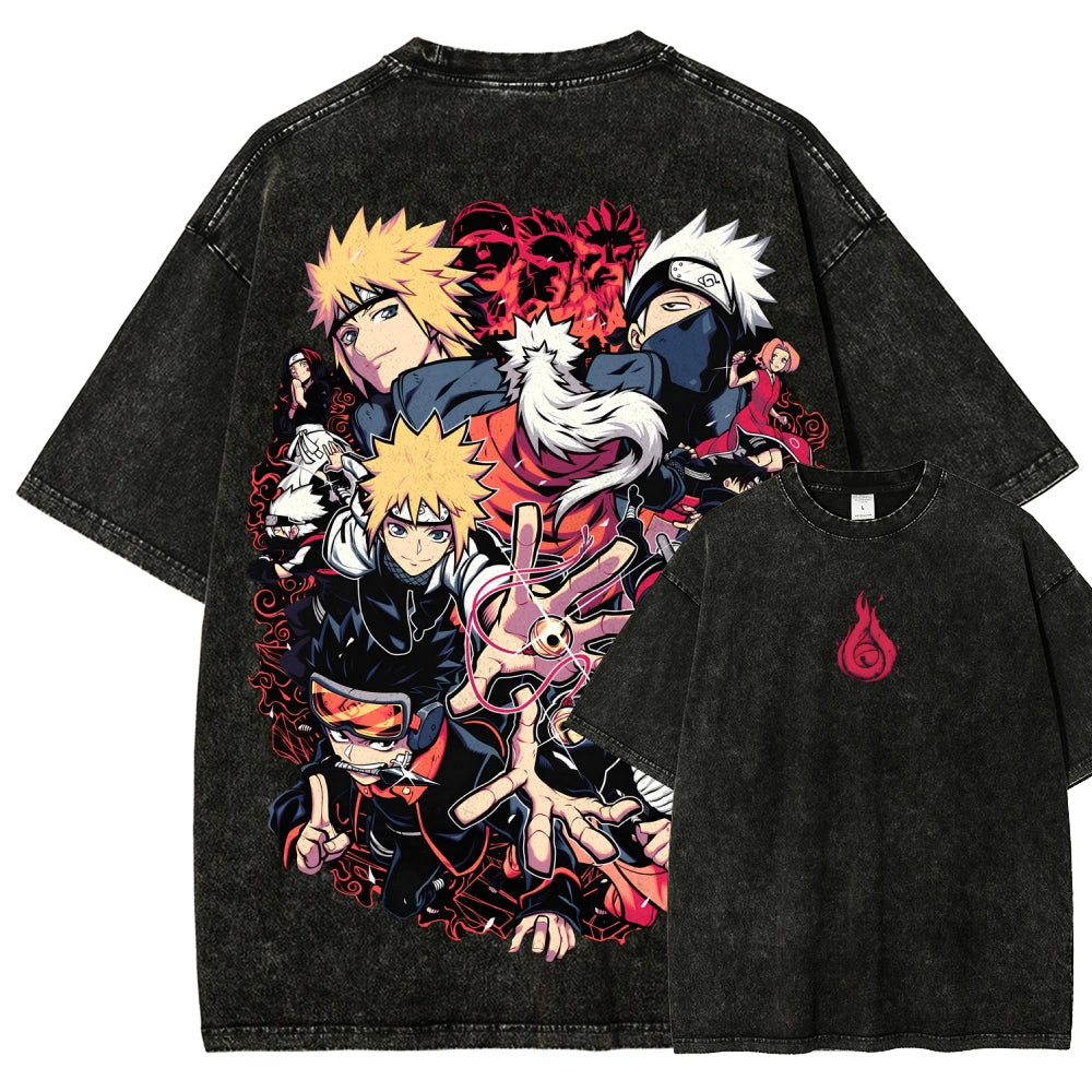 Naruto Unisex Fit Washed T-Shirt 2507030098