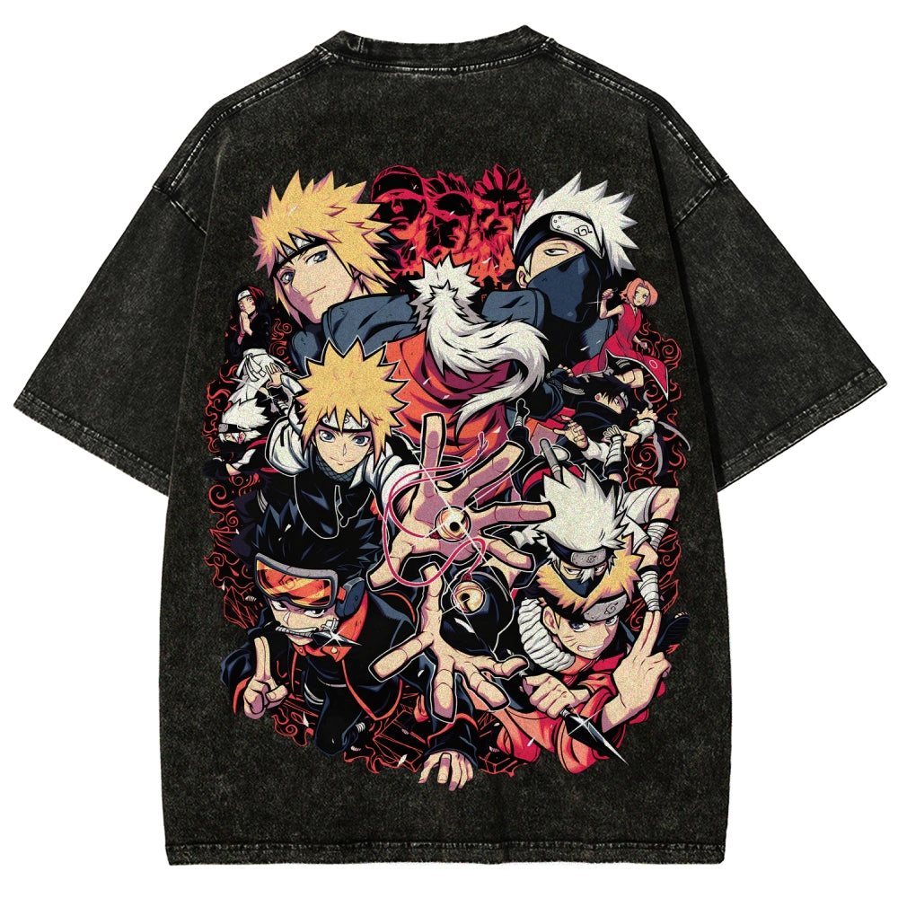 Naruto Unisex Fit Washed T-Shirt 2507030098