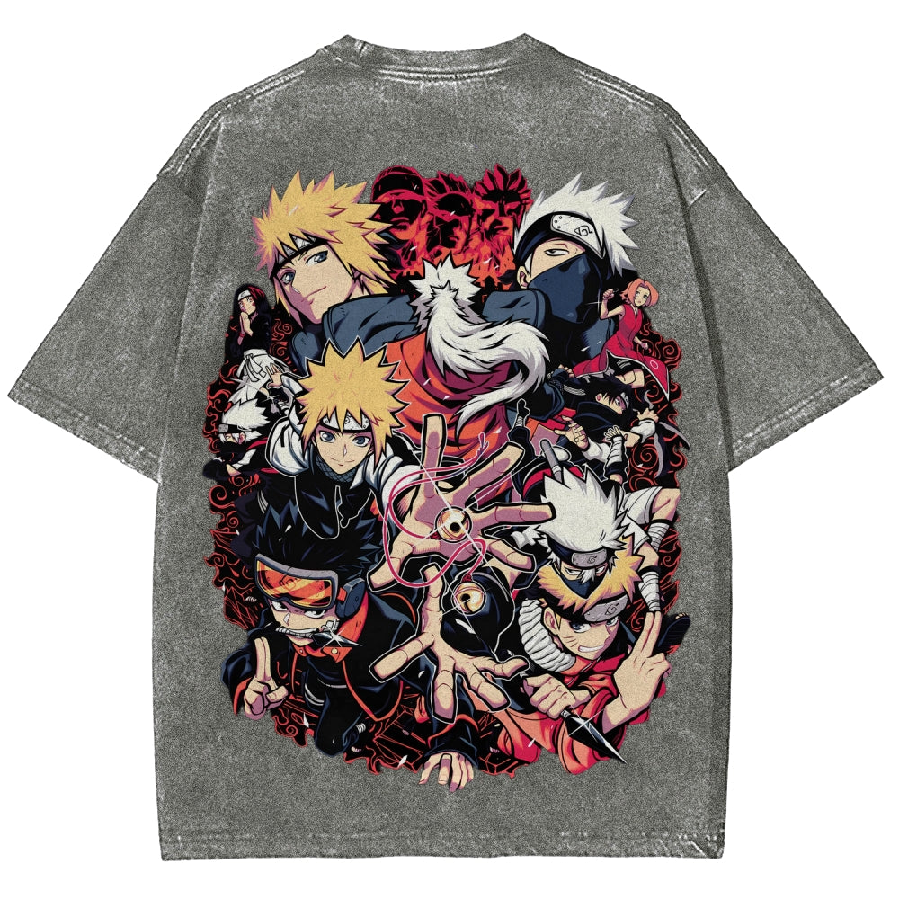 Naruto Unisex Fit Washed T-Shirt 2507030098