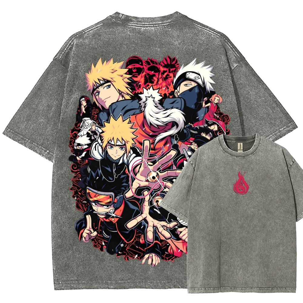 Naruto Unisex Fit Washed T-Shirt 2507030098