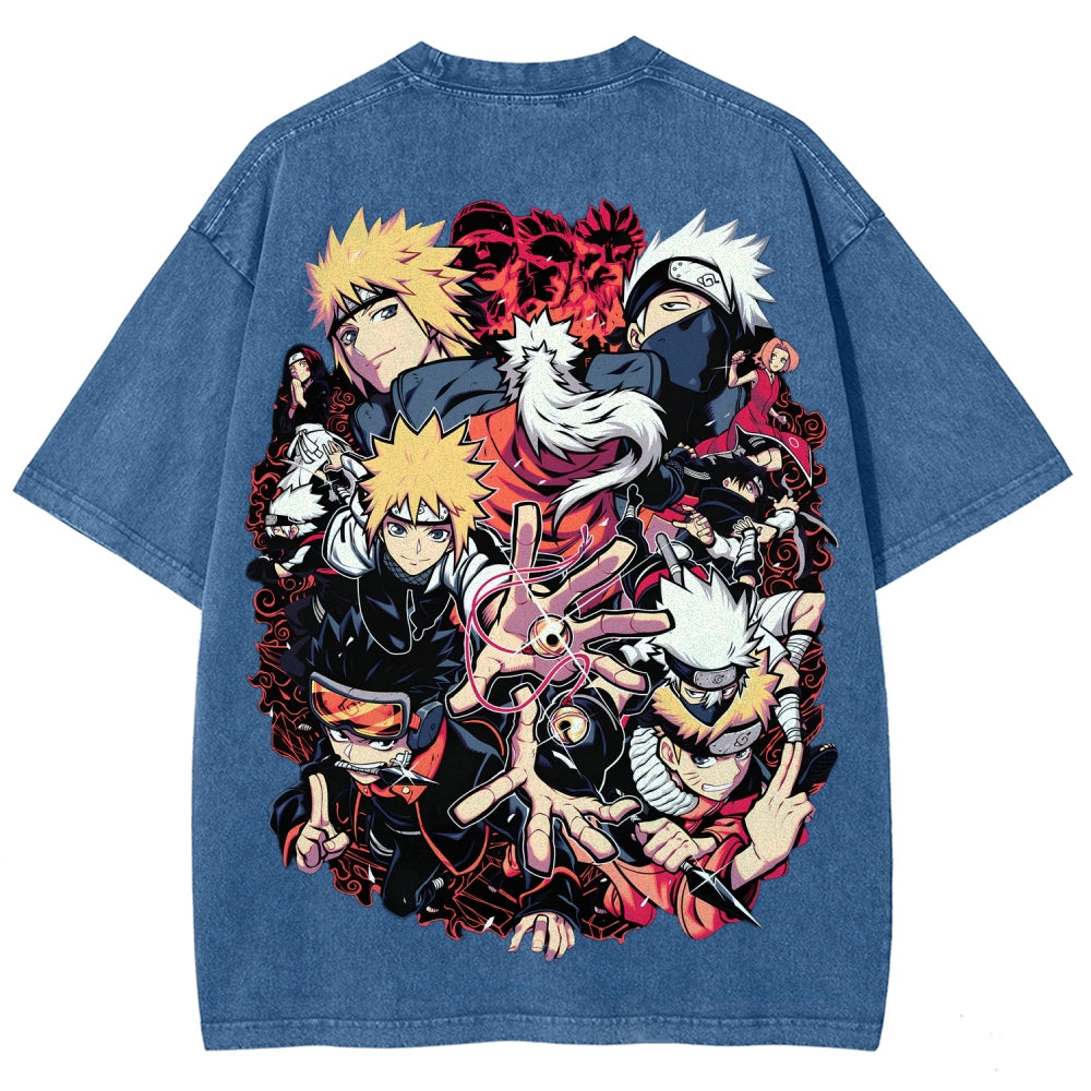 Naruto Unisex Fit Washed T-Shirt 2507030098