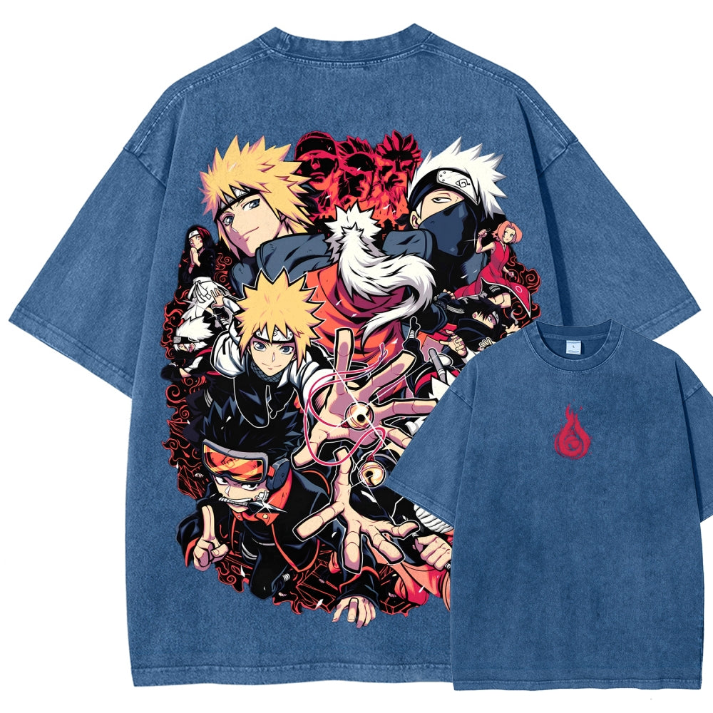 Naruto Unisex Fit Washed T-Shirt 2507030098