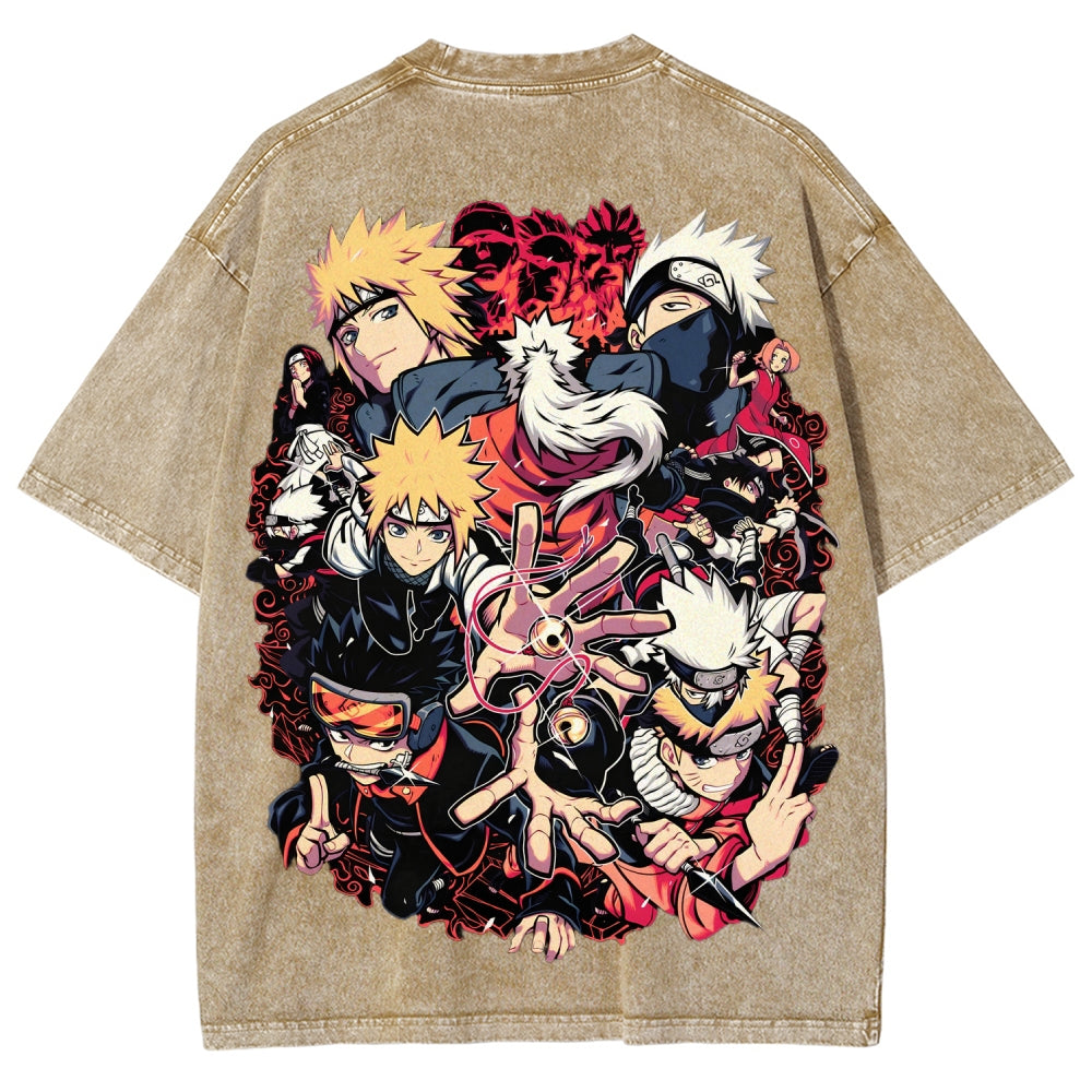 Naruto Unisex Fit Washed T-Shirt 2507030098