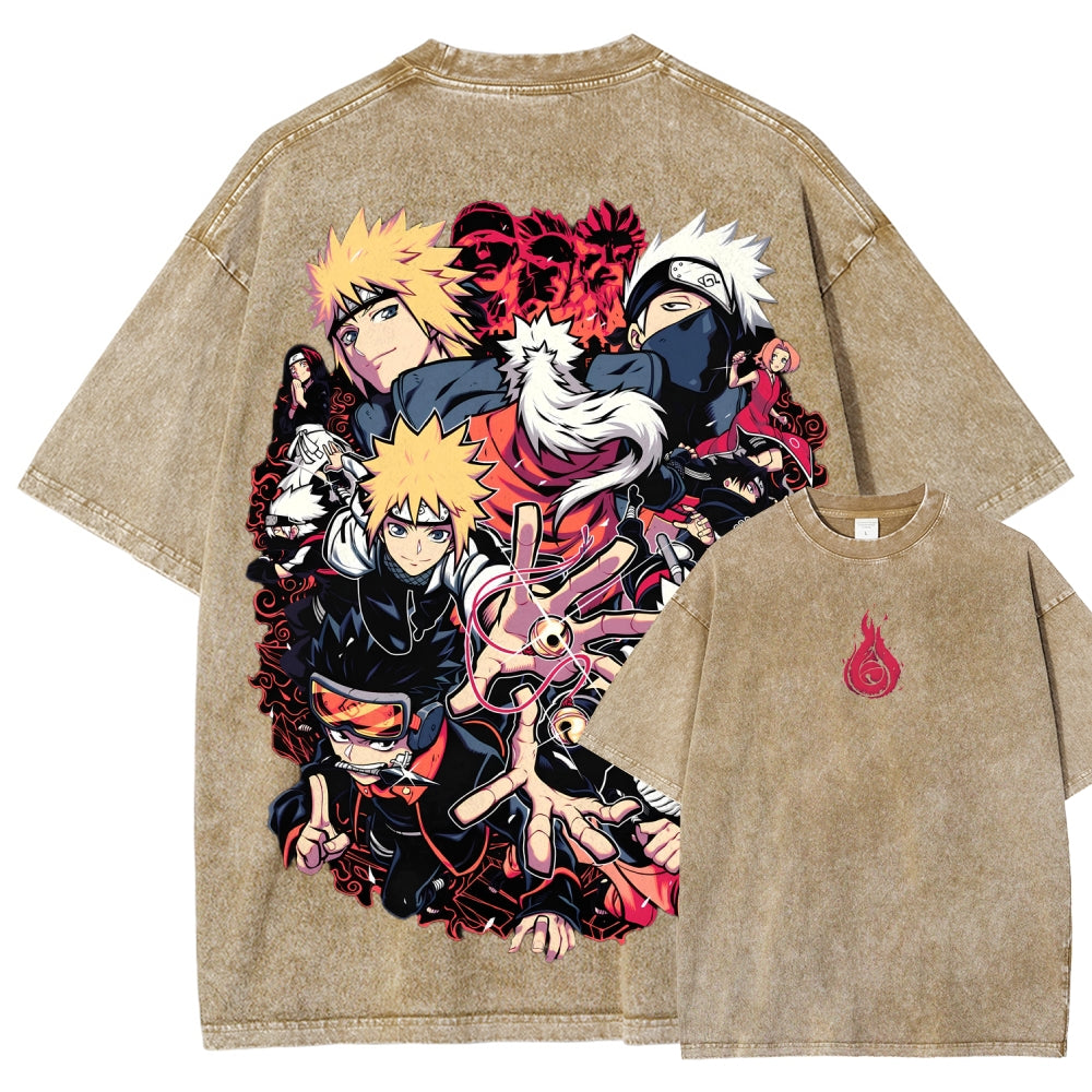 Naruto Unisex Fit Washed T-Shirt 2507030098