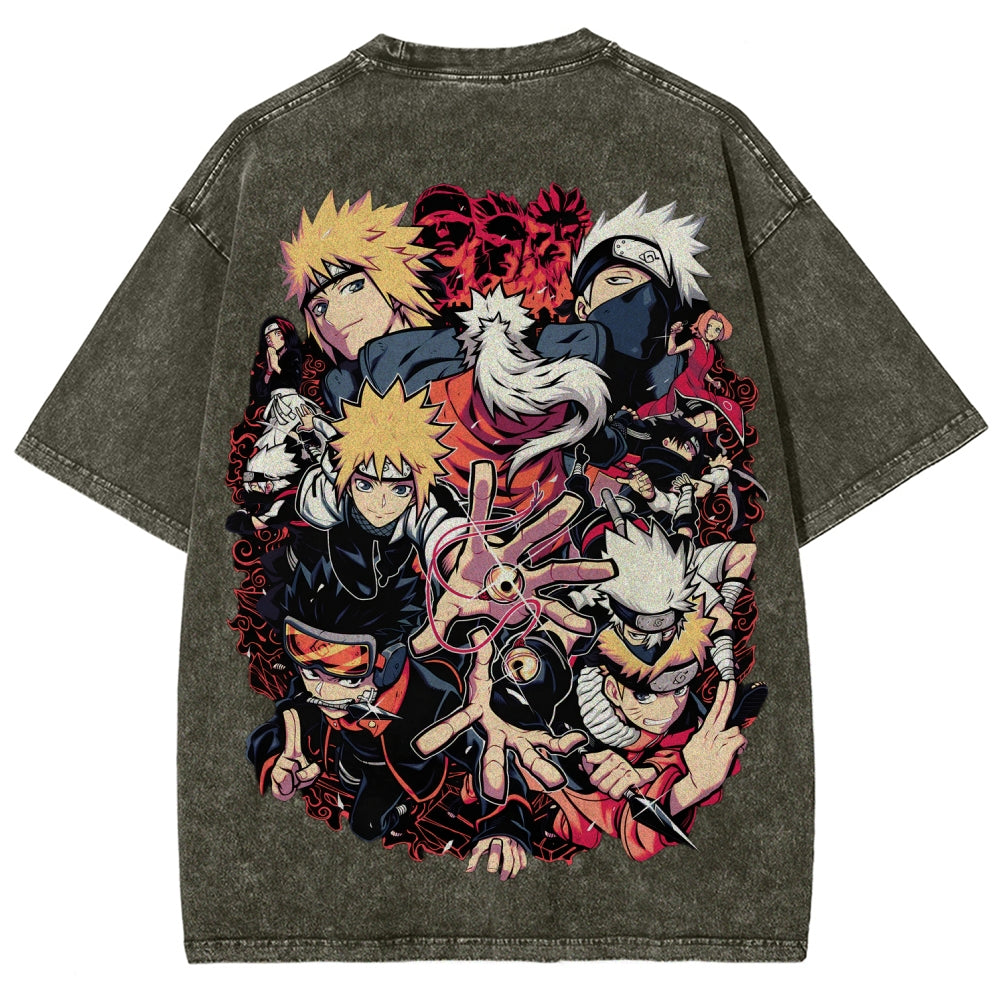 Naruto Unisex Fit Washed T-Shirt 2507030098