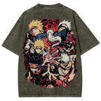 Naruto Unisex Fit Washed T-Shirt 2507030098