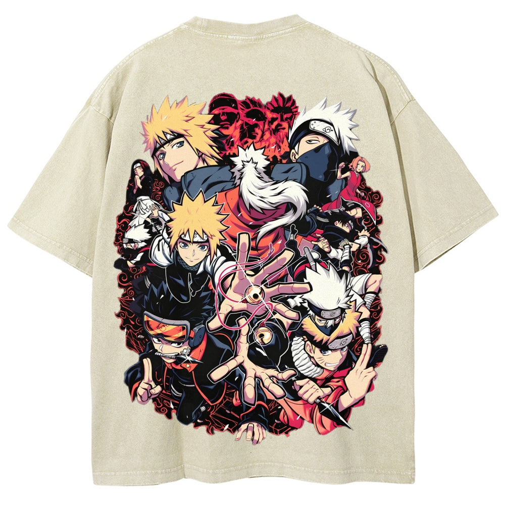 Naruto Unisex Fit Washed T-Shirt 2507030098
