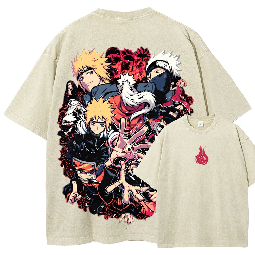 Naruto Unisex Fit Washed T-Shirt 2507030098