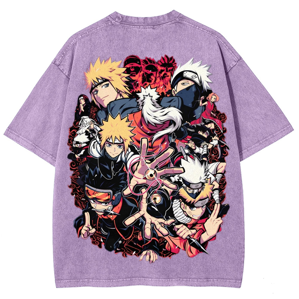 Naruto Unisex Fit Washed T-Shirt 2507030098