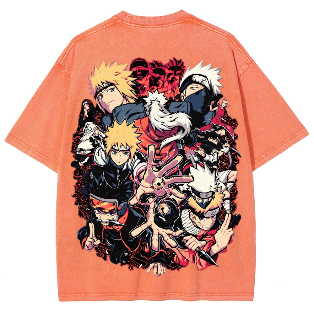 Naruto Unisex Fit Washed T-Shirt 2507030098