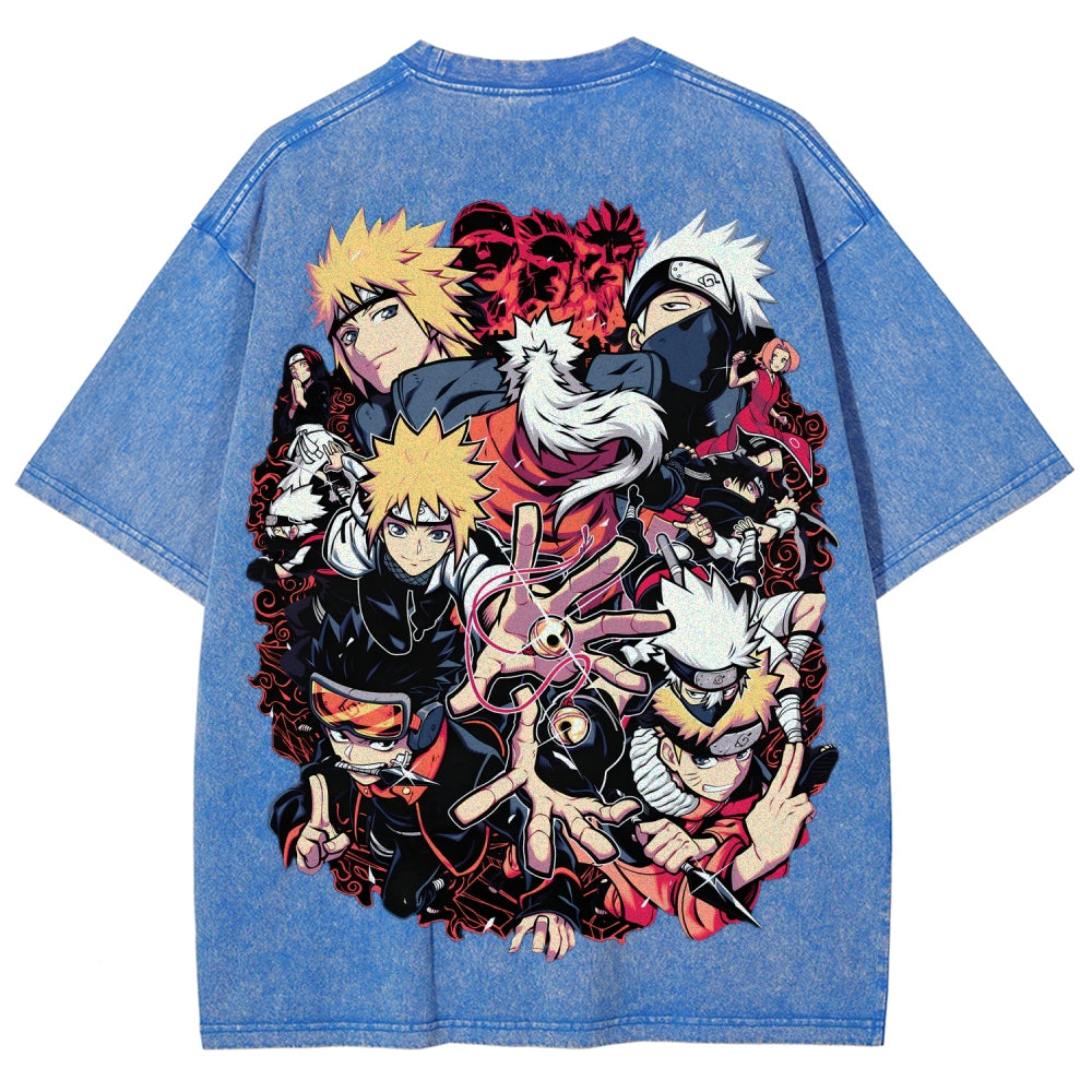 Naruto Unisex Fit Washed T-Shirt 2507030098