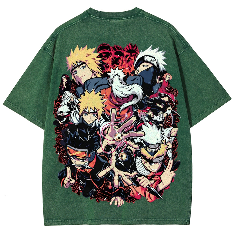 Naruto Unisex Fit Washed T-Shirt 2507030098