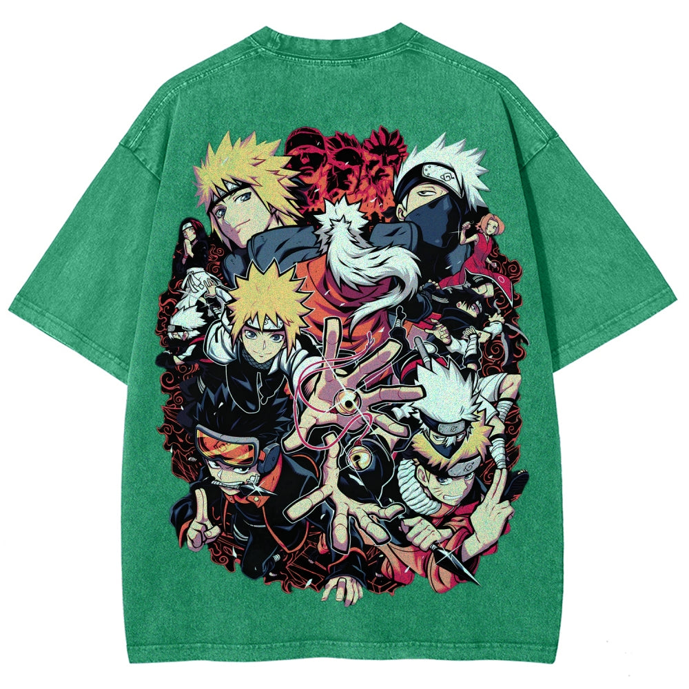 Naruto Unisex Fit Washed T-Shirt 2507030098