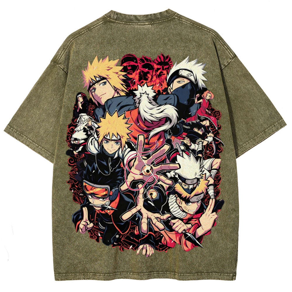 Naruto Unisex Fit Washed T-Shirt 2507030098