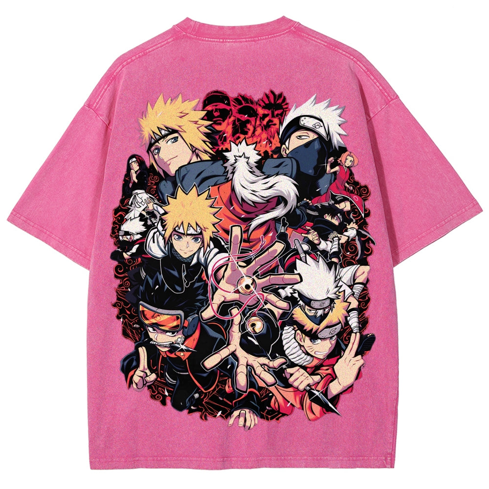 Naruto Unisex Fit Washed T-Shirt 2507030098
