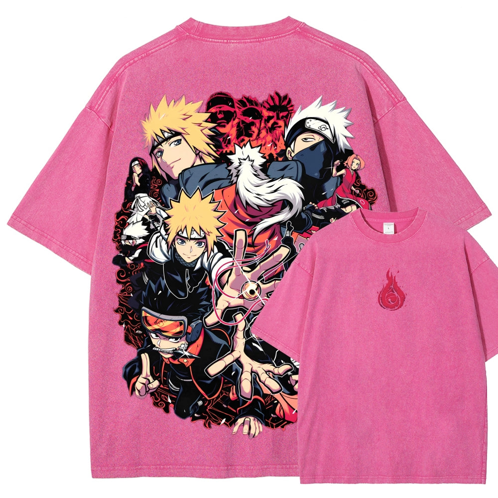 Naruto Unisex Fit Washed T-Shirt 2507030098