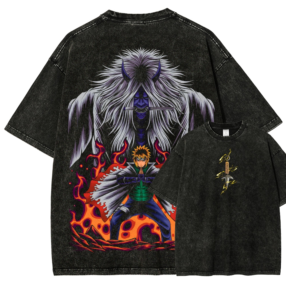Naruto Unisex Fit Washed T-Shirt 2507030107