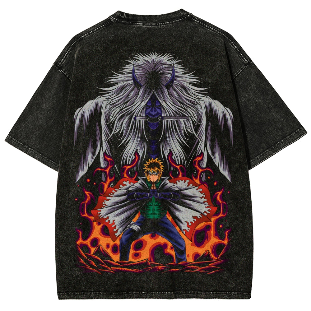 Naruto Unisex Fit Washed T-Shirt 2507030107