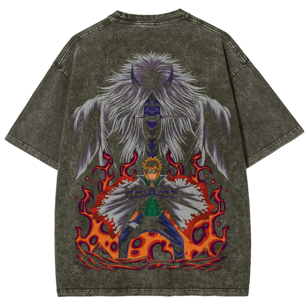 Naruto Unisex Fit Washed T-Shirt 2507030107