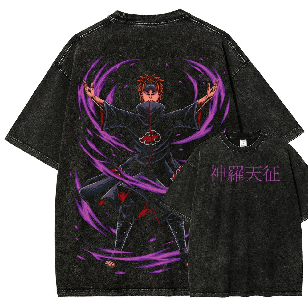 Naruto Unisex Fit Washed T-Shirt 2507030111