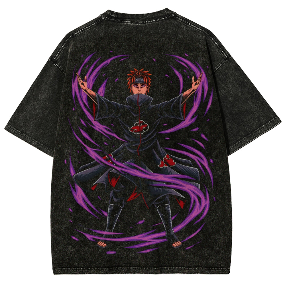 Naruto Unisex Fit Washed T-Shirt 2507030111