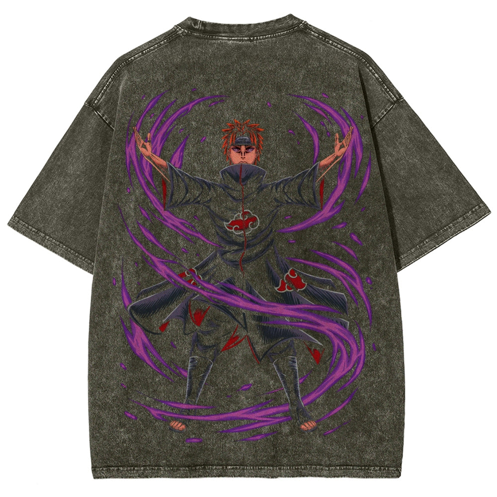 Naruto Unisex Fit Washed T-Shirt 2507030111