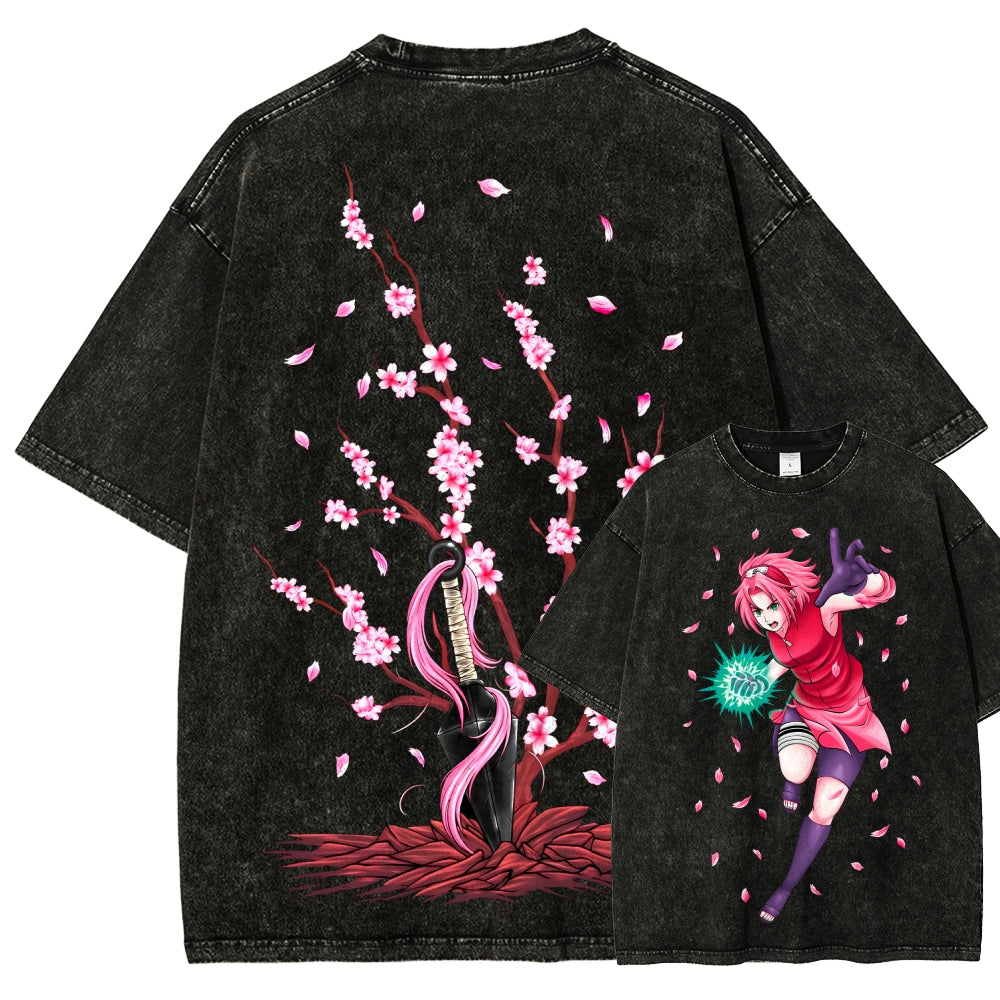 Naruto Unisex Fit Washed T-Shirt 2507030119