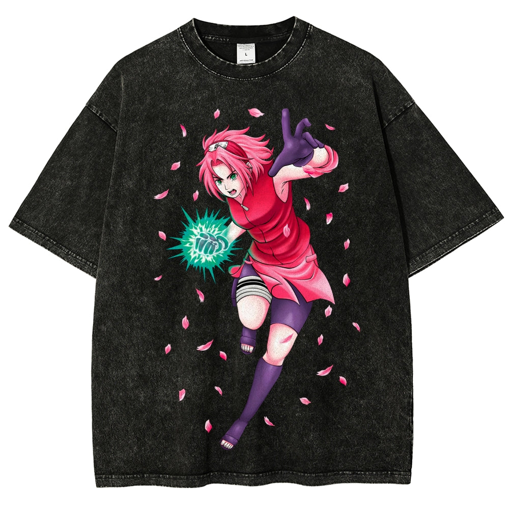 Naruto Unisex Fit Washed T-Shirt 2507030119