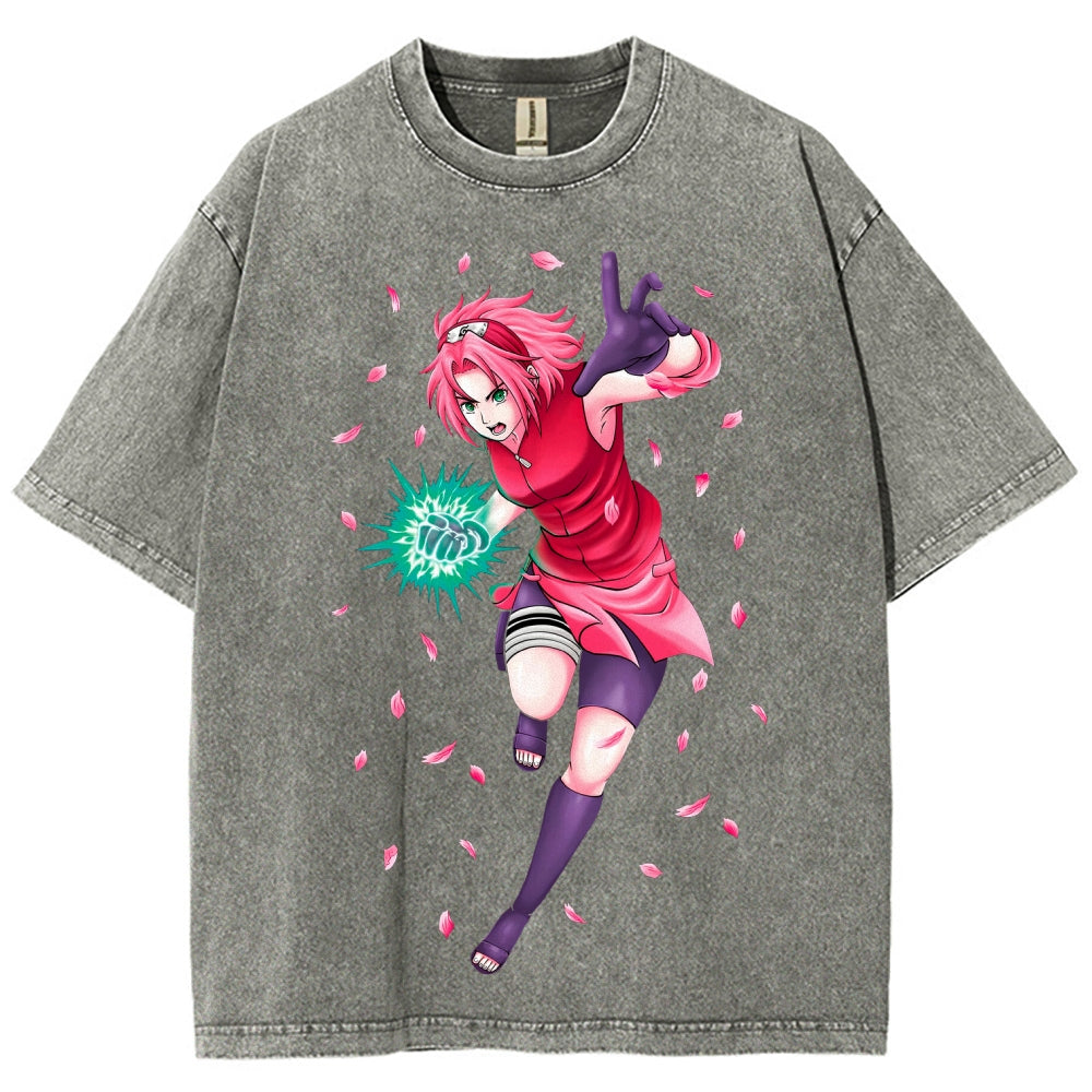 Naruto Unisex Fit Washed T-Shirt 2507030119