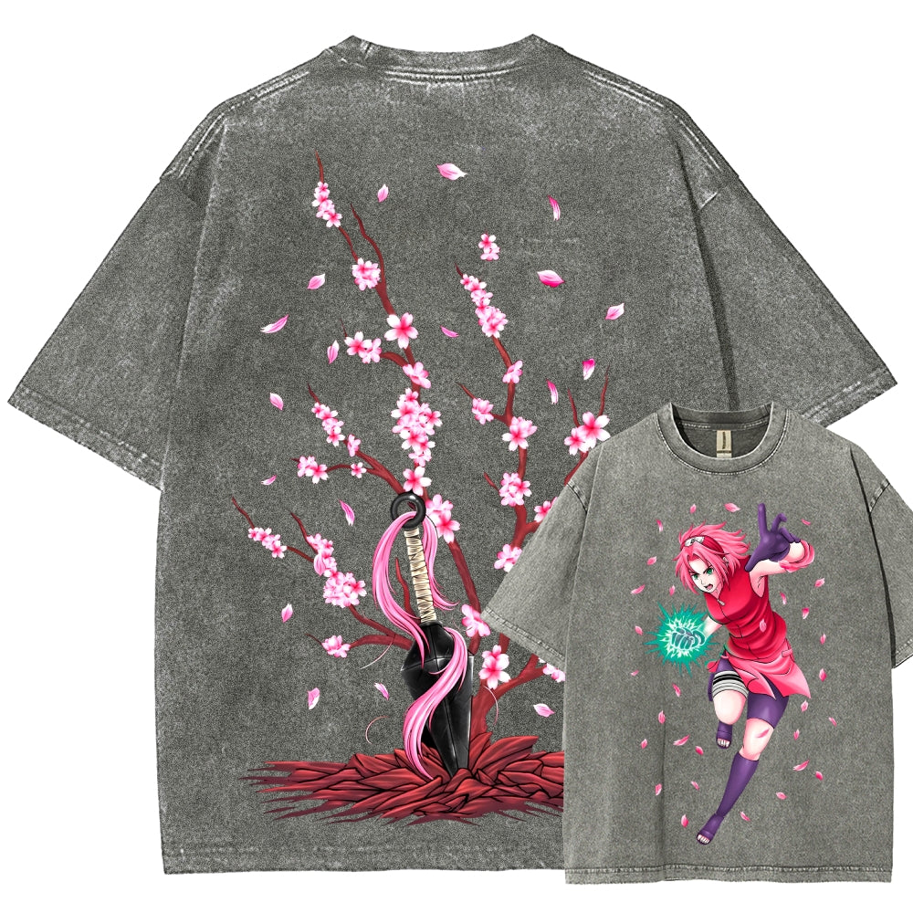 Naruto Unisex Fit Washed T-Shirt 2507030119