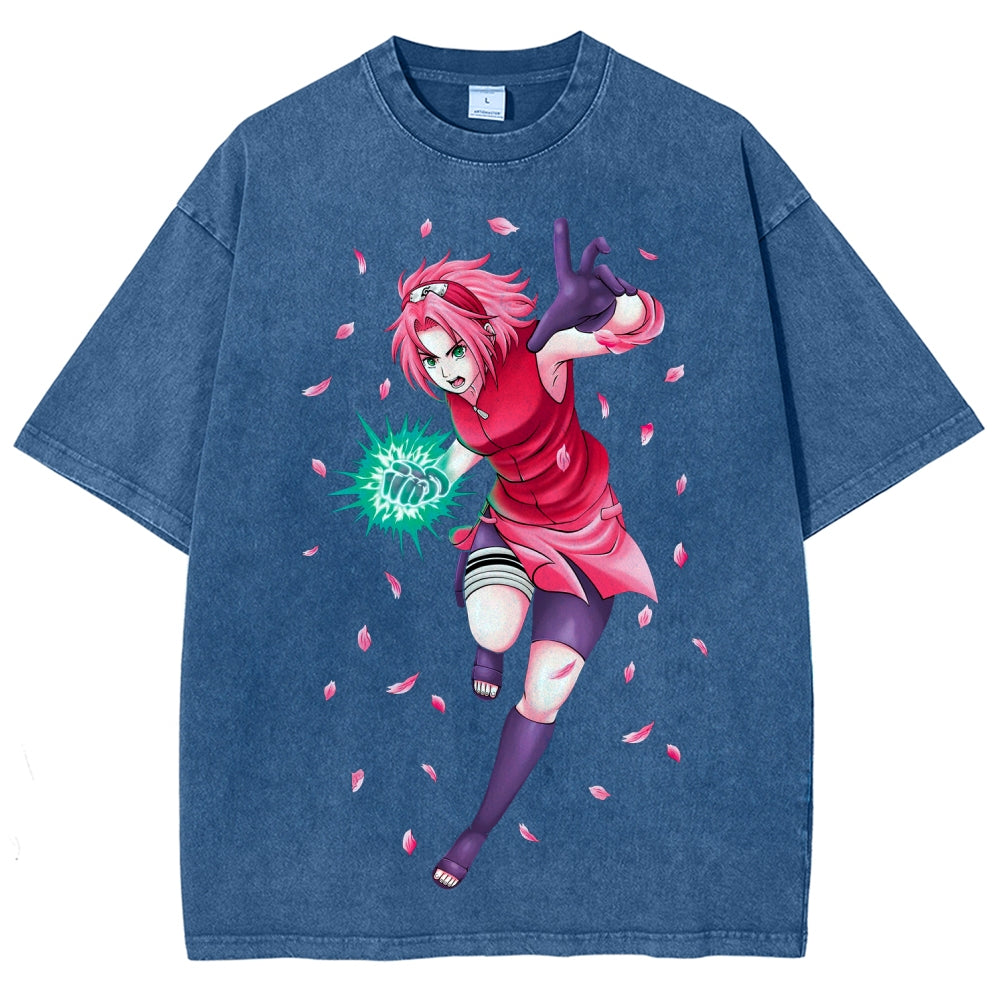 Naruto Unisex Fit Washed T-Shirt 2507030119