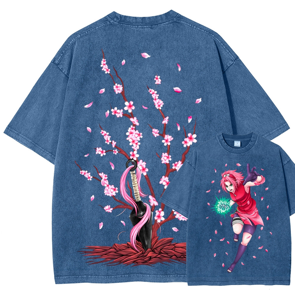 Naruto Unisex Fit Washed T-Shirt 2507030119