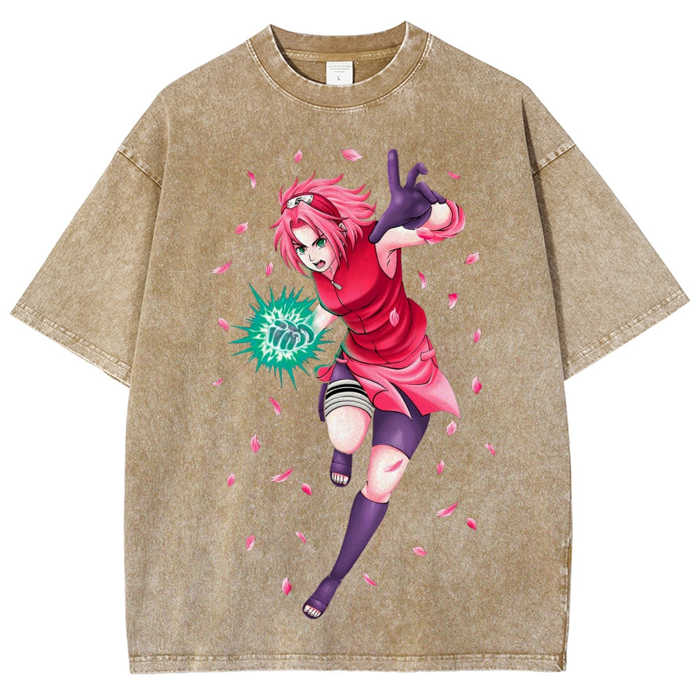 Naruto Unisex Fit Washed T-Shirt 2507030119