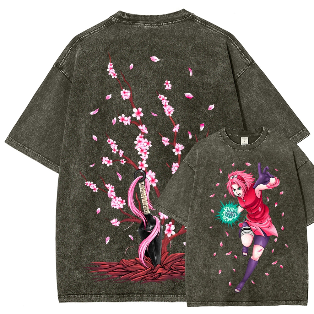 Naruto Unisex Fit Washed T-Shirt 2507030119
