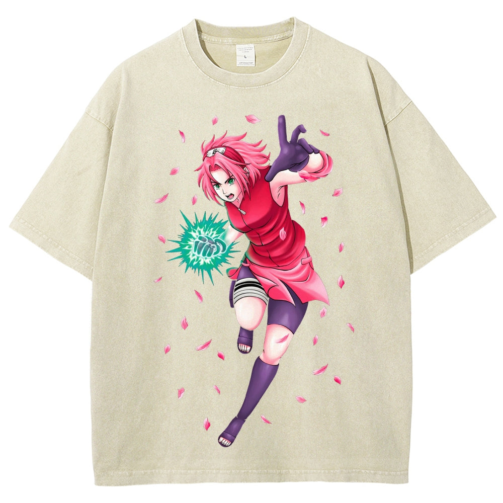 Naruto Unisex Fit Washed T-Shirt 2507030119