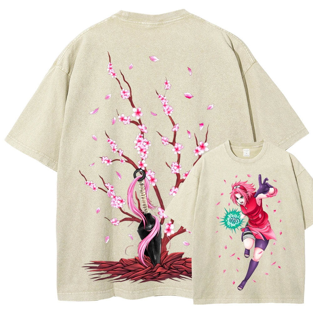 Naruto Unisex Fit Washed T-Shirt 2507030119