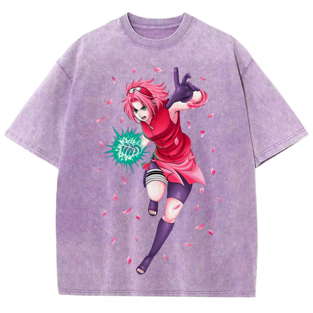 Naruto Unisex Fit Washed T-Shirt 2507030119