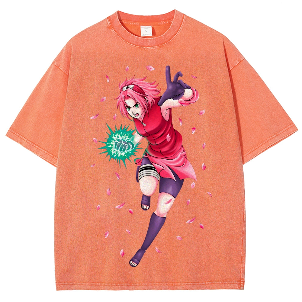 Naruto Unisex Fit Washed T-Shirt 2507030119