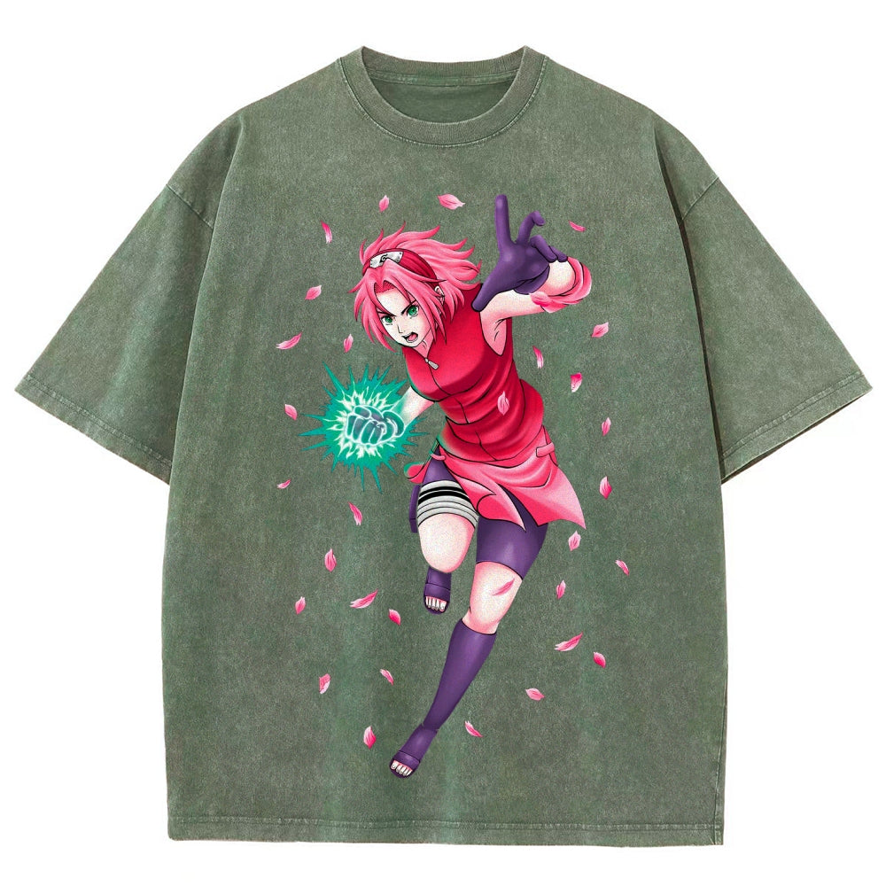 Naruto Unisex Fit Washed T-Shirt 2507030119