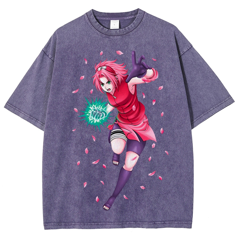 Naruto Unisex Fit Washed T-Shirt 2507030119
