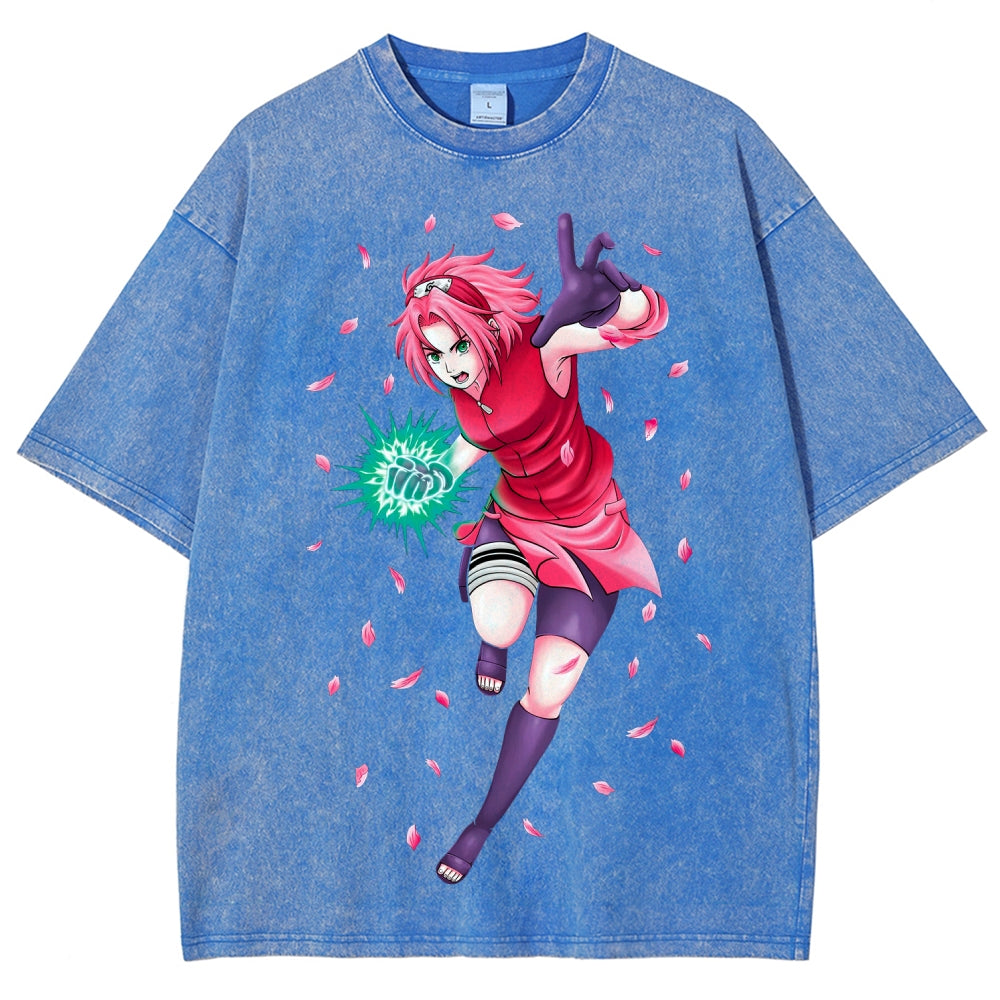 Naruto Unisex Fit Washed T-Shirt 2507030119