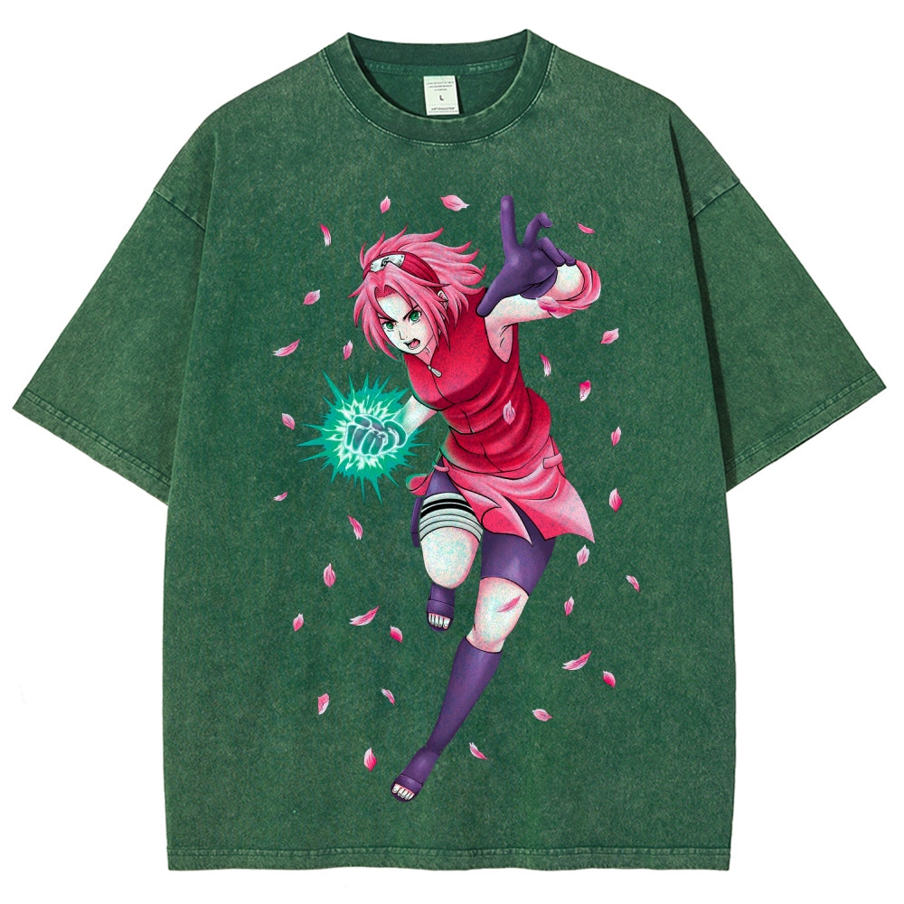 Naruto Unisex Fit Washed T-Shirt 2507030119