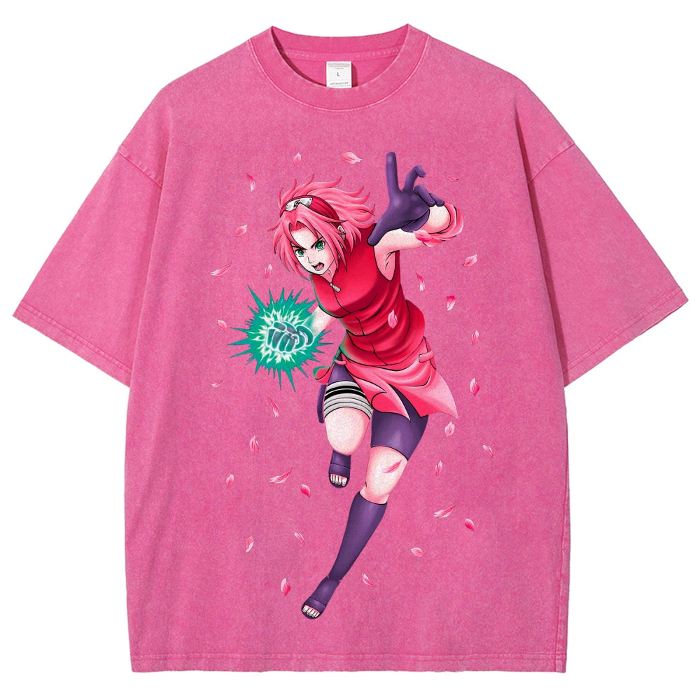 Naruto Unisex Fit Washed T-Shirt 2507030119