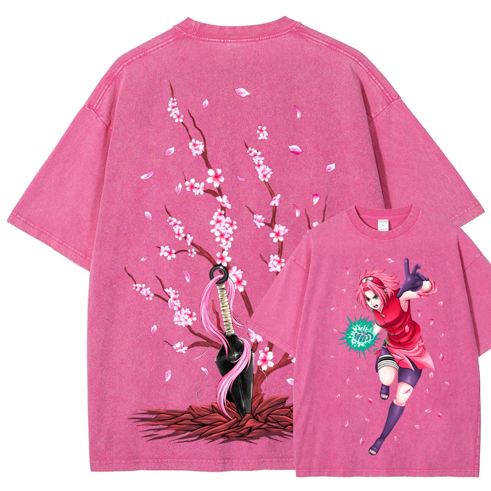 Naruto Unisex Fit Washed T-Shirt 2507030119