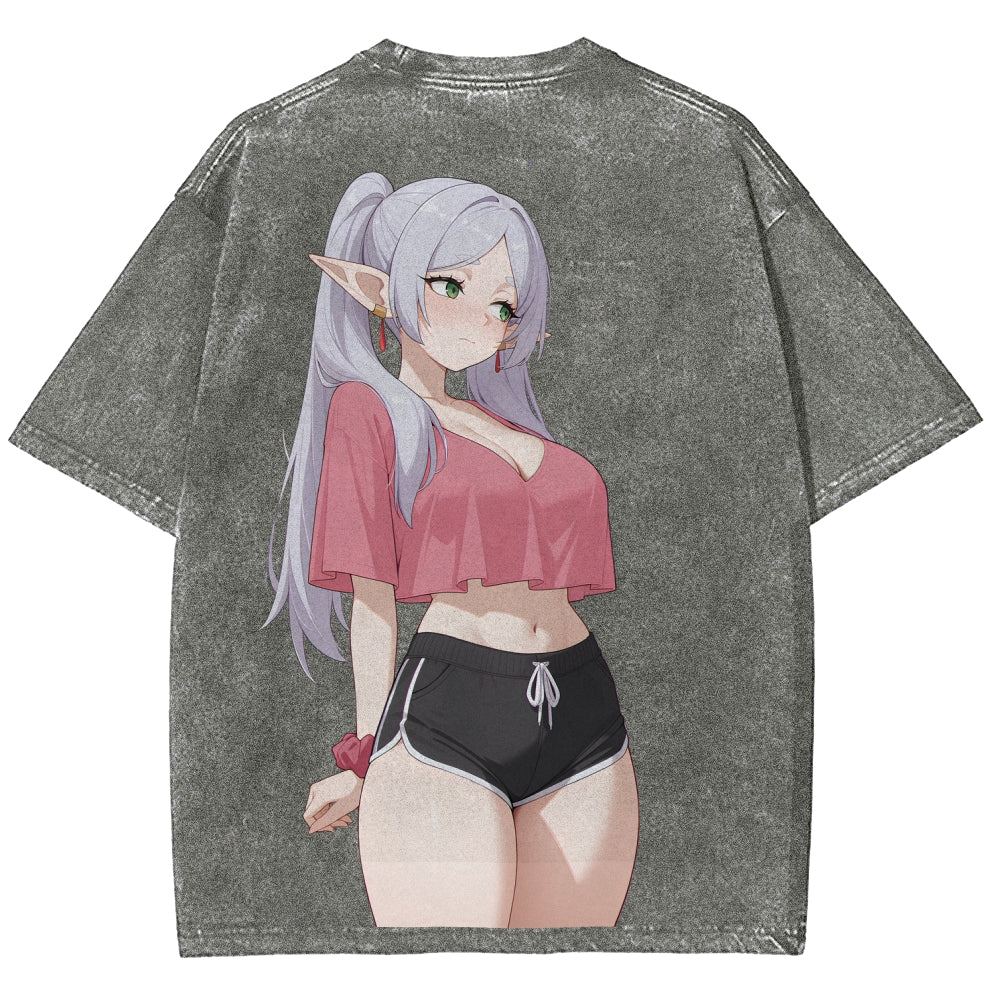 Frieren Unisex Fit Washed T-Shirt 2507030481