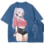 Frieren Unisex Fit Washed T-Shirt 2507030481