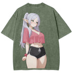 Frieren Unisex Fit Washed T-Shirt 2507030481