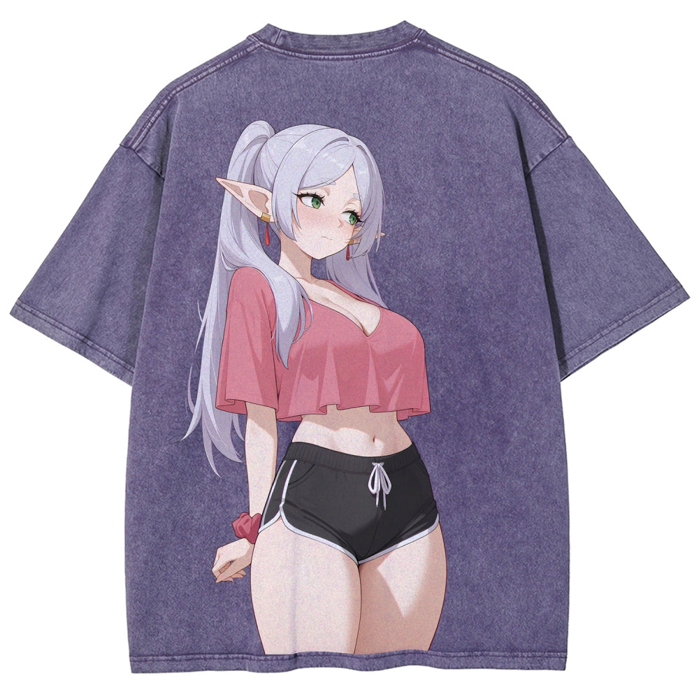 Frieren Unisex Fit Washed T-Shirt 2507030481