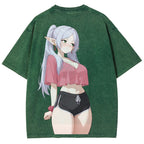 Frieren Unisex Fit Washed T-Shirt 2507030481